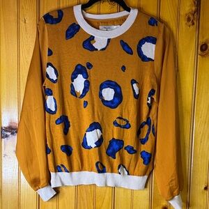 3.1 Phillip Lim for Target Mustard and Blue Knit Top